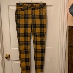 ROCKS & Indigo women’s black&Gold Plaid pants